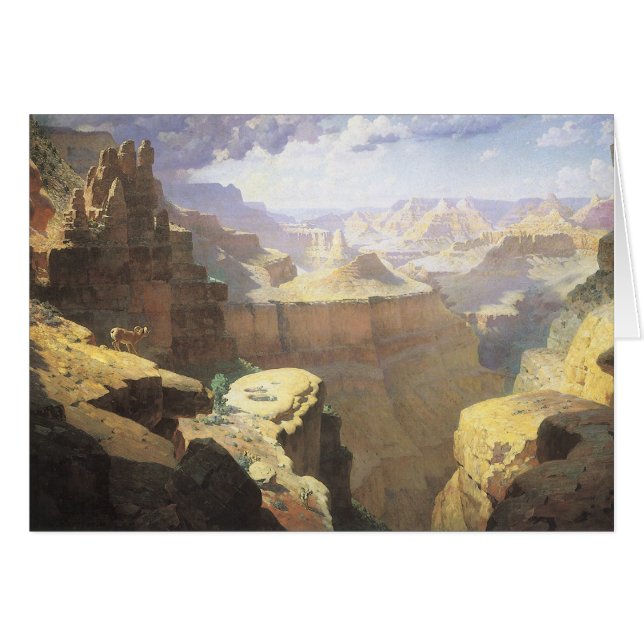 Vintage American West Art, Grand Canyon von Leigh (Vorderseite (Horizontal))