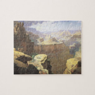 Vintage American West Art, Grand Canyon von Leigh Puzzle