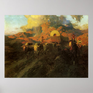 Vintage American West, Overland Trail von Johnson Poster