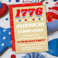 Vintage-Americana-1776-Jubiläumseinladung