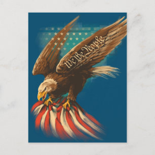 Vintage Americana Postkarte