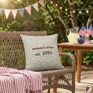 Vintage-Americana-Sommer-Soiree Benutzerdefinierte Kissen