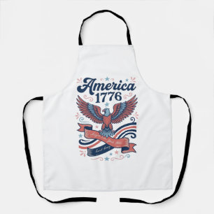 Vintage Amerika 1776 Adler Patriotisches Shirt Des Schürze