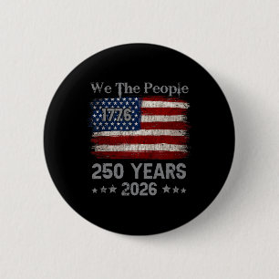 Vintage Amerika 250 Jahre 1776 2026 Button