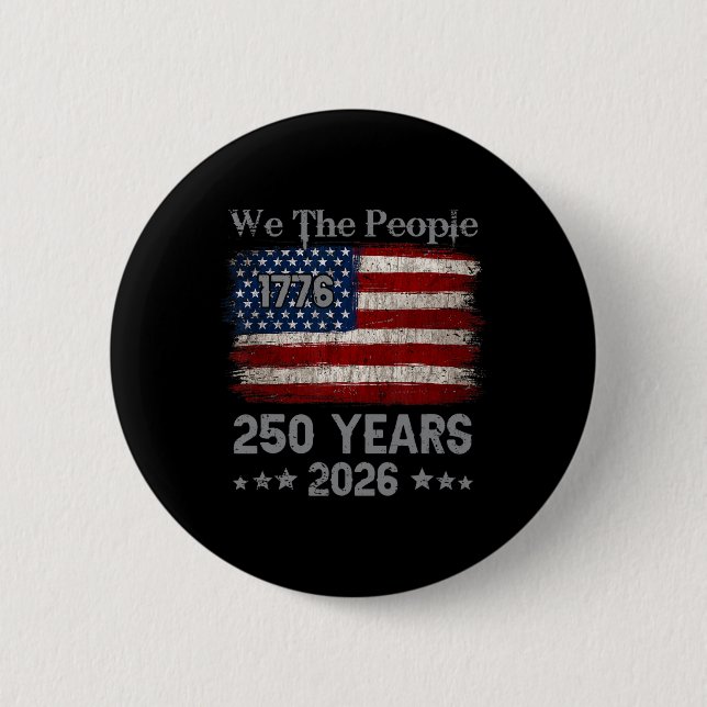 Vintage Amerika 250 Jahre 1776 2026  Button (Vorderseite)