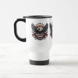 Vintage Amerika 250 Weißkopfseeadler 1776-2026 Pat Reisebecher