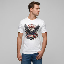 Vintage Amerika 250 Weißkopfseeadler 1776-2026 Pat T-Shirt