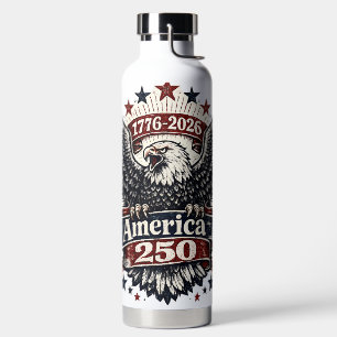Vintage Amerika 250 Weißkopfseeadler 1776-2026 Pat Trinkflasche