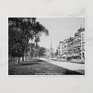 Vintage Amerika, Tremont Street Boston Postkarte