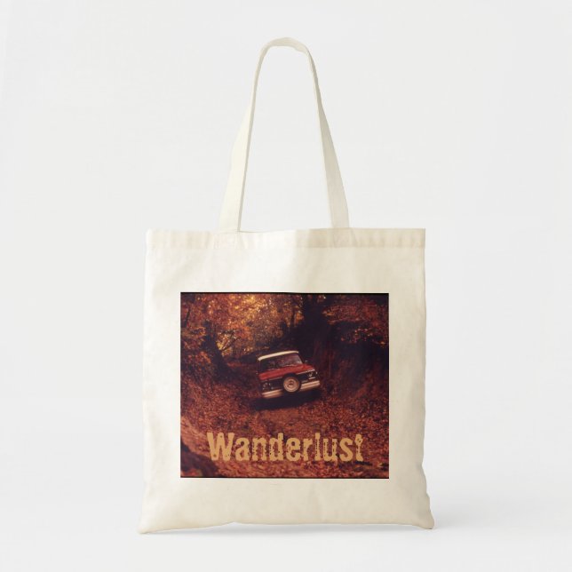 Vintage-Amerika-Wanderlust Tragetasche (Vorne)