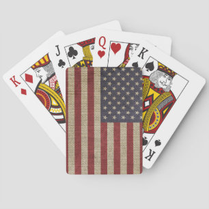 Vintage-Amerikaflagge Spielkarten
