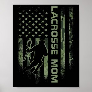 Vintage amerikanische Camouflage Flag Proud Lacros Poster