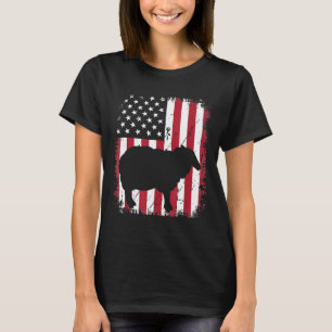 Vintage amerikanische Fahne am 4. Juli. T-Shirt