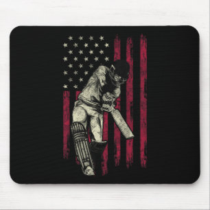 Vintage amerikanische Flagge 4. Juli T-Shirt Gesch Mousepad
