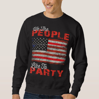 Vintage amerikanische Flagge 4. Juli - Wir, die Me Sweatshirt