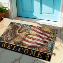 Vintage-amerikanische Flagge, Adler, USA patriotis