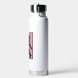 Vintage-amerikanische-Flagge Bigfoot-Silhouette Ve Trinkflasche
