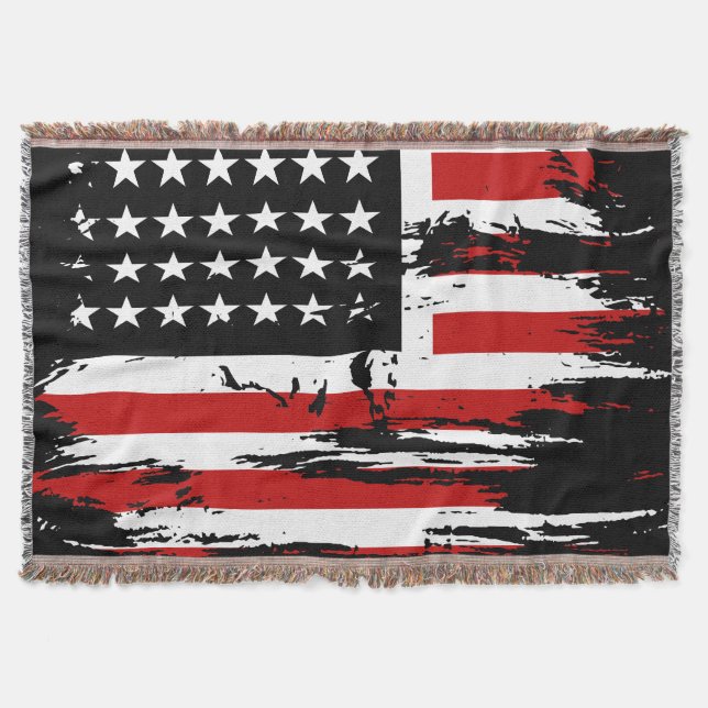 Vintage amerikanische Flagge Decke (Vorderseite)