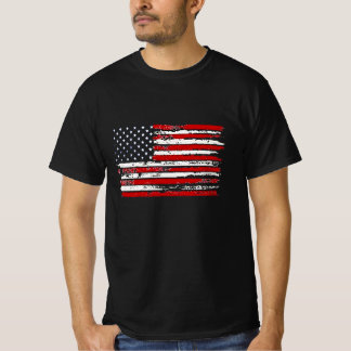 Vintage amerikanische Flagge der alten Marine T-Shirt