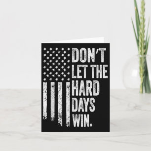 Vintage amerikanische Flagge Dont Ließ die harten  Karte