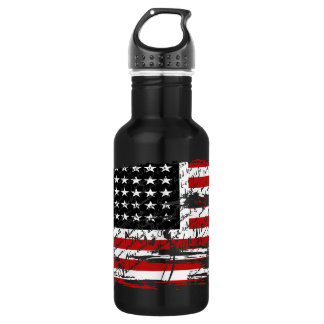Vintage amerikanische Flagge Edelstahlflasche