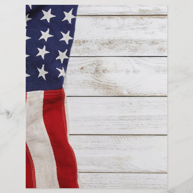 Vintage amerikanische Flagge Flyer (Vorne)