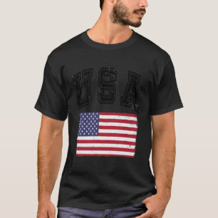 Vintage amerikanische Flagge Hoodie Top US Flaggen
