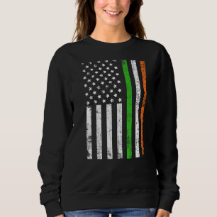 Vintage amerikanische Flagge Irland Patriotische I Sweatshirt