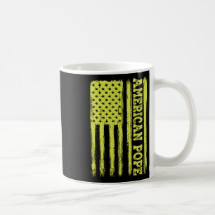 Vintage amerikanische Flagge Katholischer Erste Am Kaffeetasse