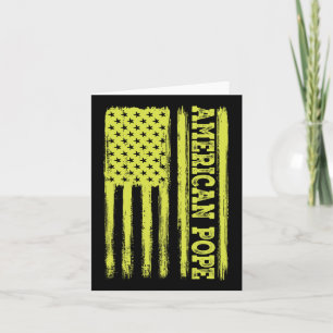 Vintage amerikanische Flagge Katholischer Erste Am Karte