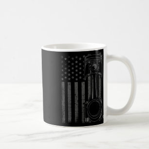 Vintage-Amerikanische-Flagge-Kolben-Lustiges-Muscl Kaffeetasse