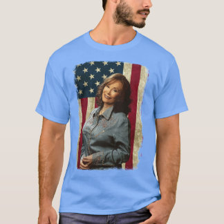 Vintage amerikanische Flagge Loretta Lynn Legend T-Shirt