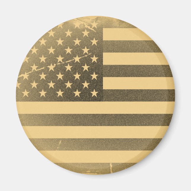 Vintage amerikanische Flagge Magnet (Vorne)