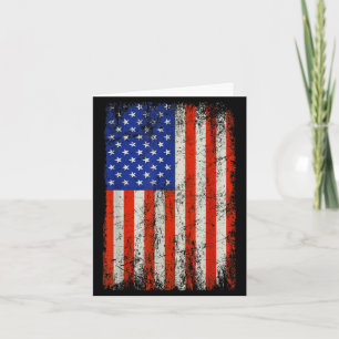 Vintage-amerikanische Flagge Memorial Day Veterane Karte