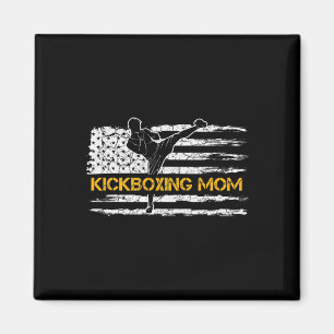 Vintage-Amerikanische-Flagge-Mma-Kickboxen-Kämpfer Magnet