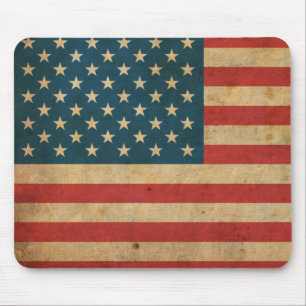 Vintage-amerikanische Flagge Mousepad