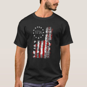 Vintage amerikanische Flagge Patriotic 1776 Wir Me T-Shirt
