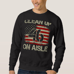 Vintage-Amerikanische-Flagge Patriotische Reinigun Sweatshirt
