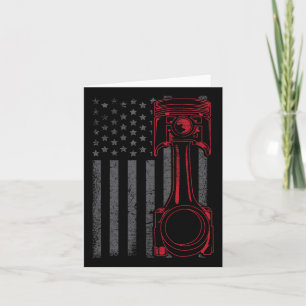 Vintage amerikanische Flagge Pistole Funny Muscle  Karte