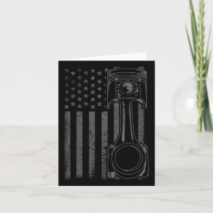 Vintage amerikanische Flagge Pistole Funny Muscle Karte
