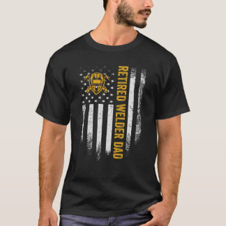 Vintage amerikanische Flagge Ruheständler Schweiße T-Shirt