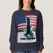Vintage-Amerikanische-Flagge-Statue-der-Freiheit-T