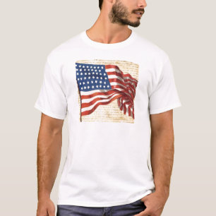 Vintage amerikanische Flagge T-Shirt