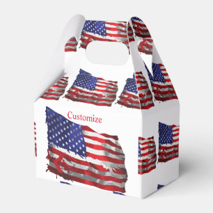Vintage amerikanische Flagge Thunder_Cove Geschenkschachtel