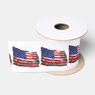 Vintage amerikanische Flagge Thunder_Cove Satinband