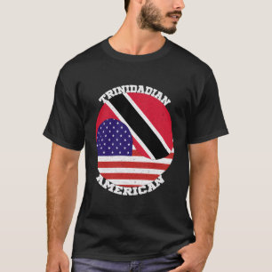 Vintage amerikanische Flagge Trinidad und USA T-Shirt