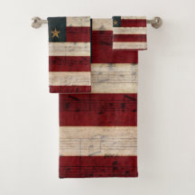 Vintage amerikanische Flagge und Noten
