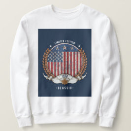 Vintage amerikanische Flagge von 1974 Sweatshirt