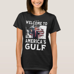 Vintage amerikanische Flagge Willkommen am Golf vo T-Shirt