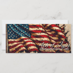 Vintage-Amerikanische-Flaggen-Kunst zum 4. Juli